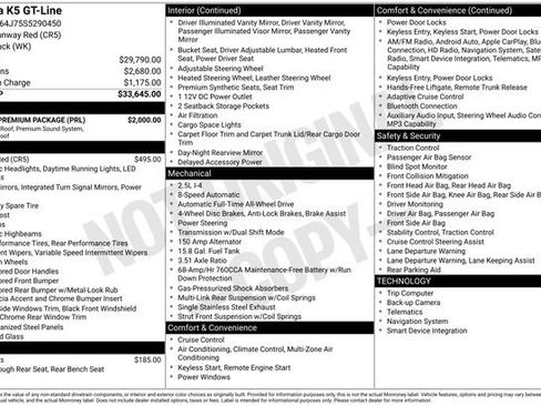 Certified 2025 Kia K5 GT-Line w/ GT-Line Premium Package AWD/4WD image 34
