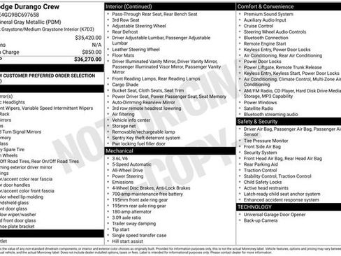 Used 2011 Dodge Durango Crew AWD/4WD image 2