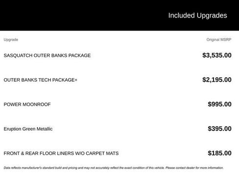 New 2025 Ford Bronco Sport Outer Banks w/ Sasquatch Outer Banks Package image 15