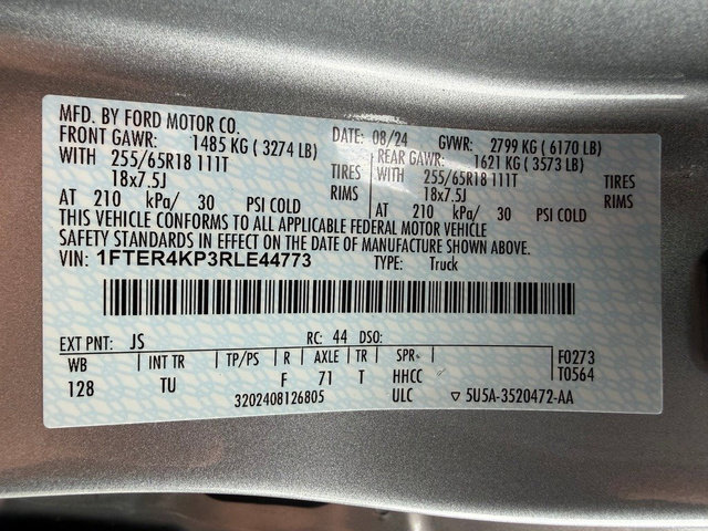 Used 2024 Ford Ranger Lariat w/ Trailer Tow Package AWD/4WD image 14