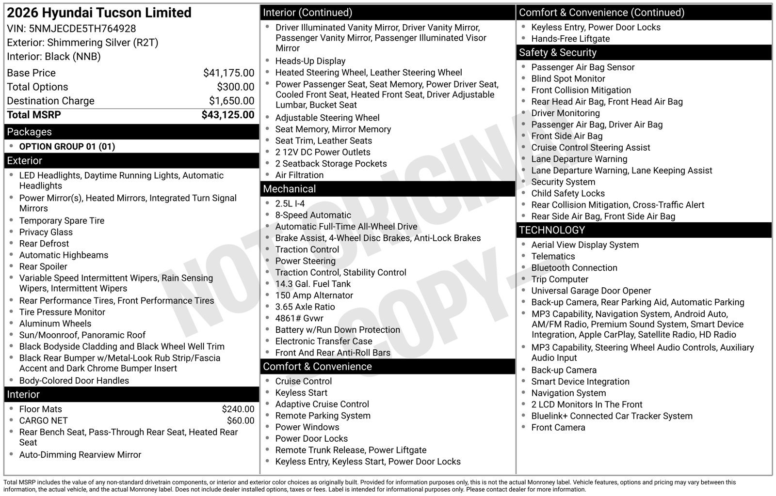 New 2026 Hyundai Tucson Limited AWD/4WD image 27