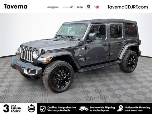 Used 2023 Jeep Wrangler Sahara 4xe w/ Cold Weather Group image 1