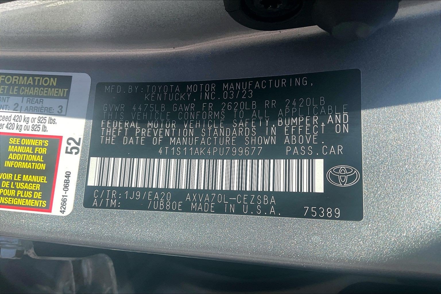 Used 2023 Toyota Camry SE w/ Cold Weather Package FWD image 6