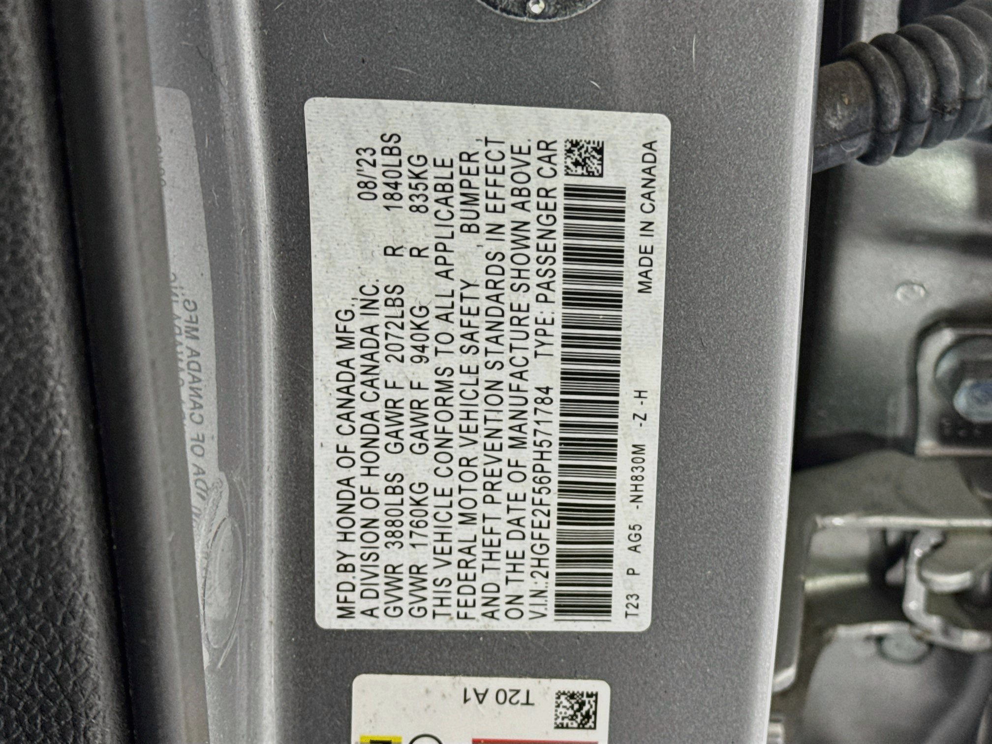 Certified 2023 Honda Civic Sport image 29
