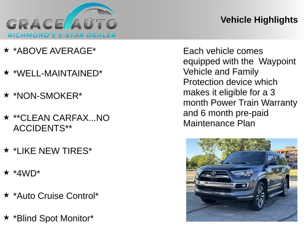 Used 2022 Toyota 4Runner Limited AWD/4WD image 2