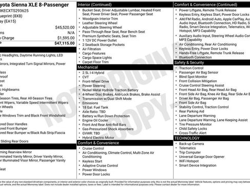 Used 2026 Toyota Sienna XLE FWD image 1