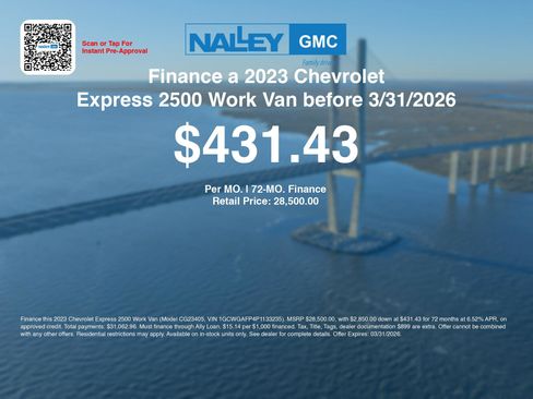 Used 2023 Chevrolet Express 2500 w/ Driver Convenience Package image 3