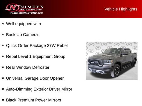 Used 2021 RAM 1500 Rebel w/ Rebel Level 1 Equipment Group AWD/4WD image 6