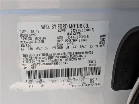 Used 2015 Ford Edge SEL w/ Equipment Group 201A FWD image 24