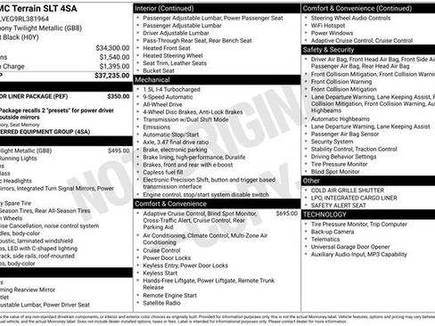 Used 2024 GMC Terrain SLT w/ LPO, Floor Liner Package AWD/4WD image 28