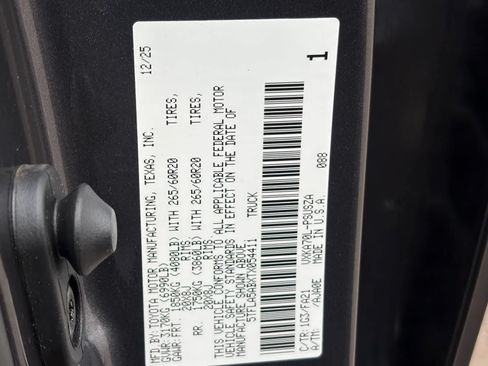 Certified 2026 Toyota Tundra SR5 w/ SX Package RWD image 33