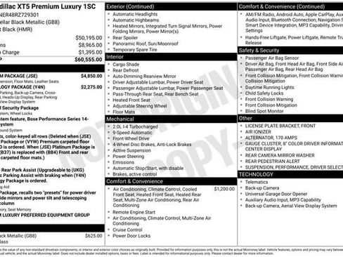 Certified 2024 Cadillac XT5 Premium Luxury w/ Platinum Package FWD image 34