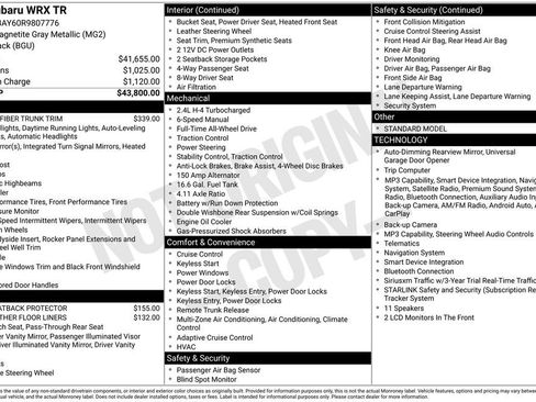 Certified 2024 Subaru WRX TR AWD/4WD image 10