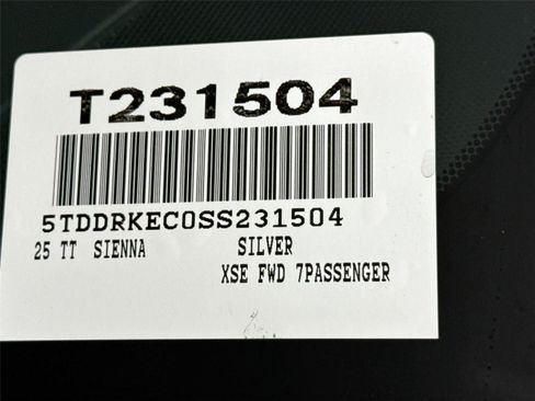 Certified 2025 Toyota Sienna XSE w/ XSE Plus Package FWD image 48