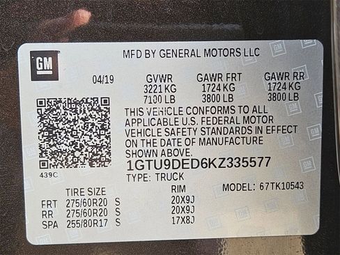 Used 2019 GMC Sierra 1500 SLT w/ SLT Premium Plus Package image 27