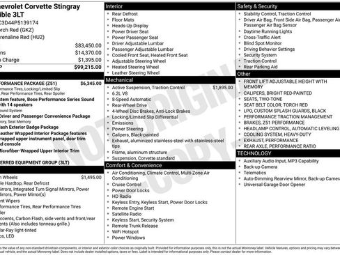 Used 2023 Chevrolet Corvette Stingray Premium Conv w/ Z51 Performance Package image 5