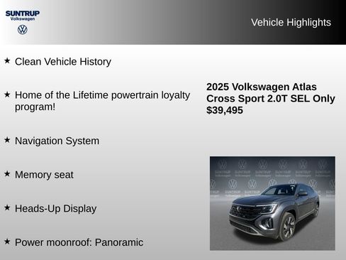 Used 2025 Volkswagen Atlas Cross Sport SEL image 7