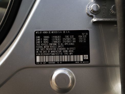 Certified 2021 Honda HR-V EX-L image 44