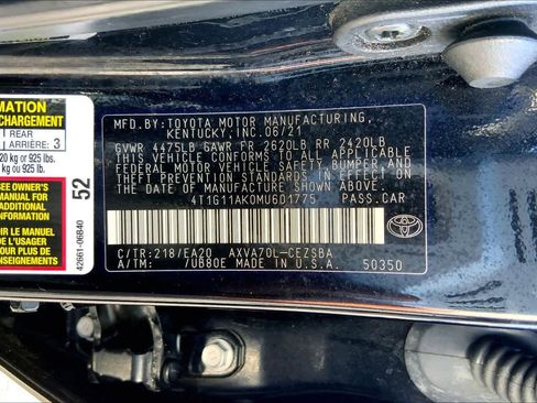 Used 2021 Toyota Camry SE w/ Carpet Mat Package (TMS) image 35