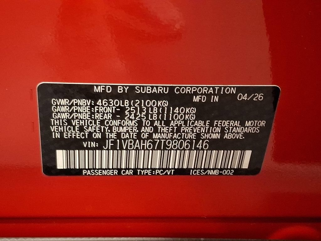 New 2026 Subaru WRX Premium AWD/4WD image 10