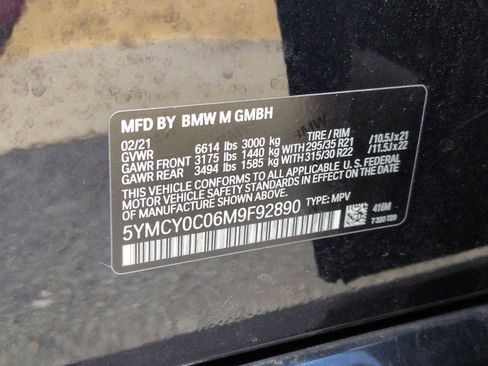 Used 2021 BMW X6 M w/ Competition Package image 39