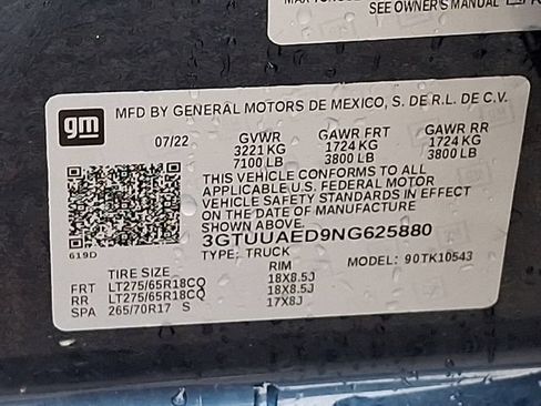 Used 2022 GMC Sierra 1500 Pro w/ Pro Value Package AWD/4WD image 25