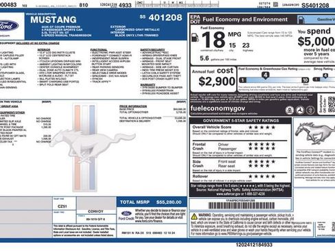 Used 2025 Ford Mustang GT Premium w/ Mustang Nite Pony Package image 6