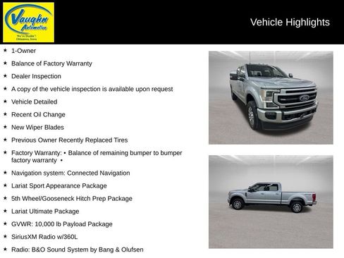 Used 2022 Ford F250 Lariat w/ Lariat Ultimate Package image 2