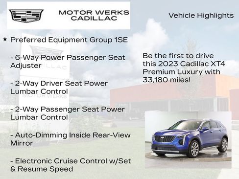 Used 2023 Cadillac XT4 Premium Luxury w/ Cold Weather Package AWD/4WD image 7