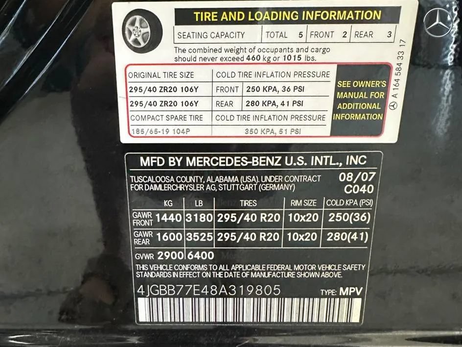 Used 2008 Mercedes-Benz ML 63 AMG 4MATIC image 27