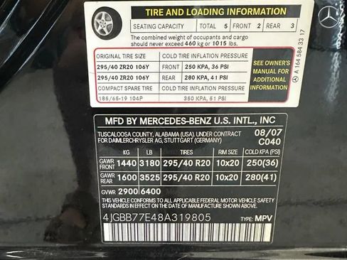 Used 2008 Mercedes-Benz ML 63 AMG 4MATIC image 27