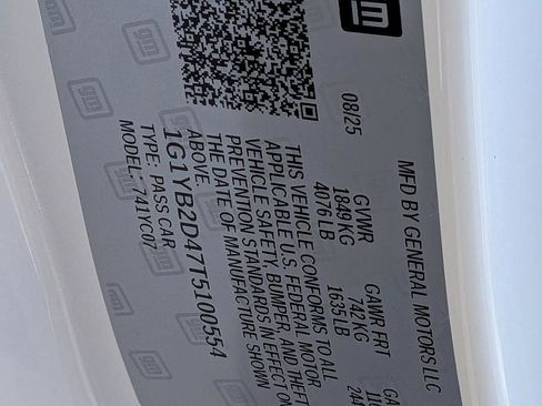 New 2026 Chevrolet Corvette Stingray Preferred Cpe w/ Z51 Performance Package image 36