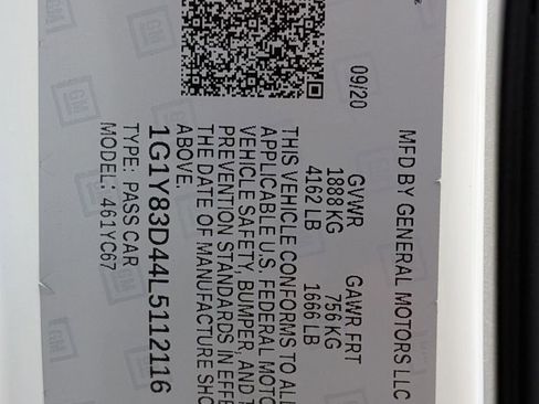 Used 2020 Chevrolet Corvette Stingray Premium Conv w/ 3LT Preferred Equipment Group image 34