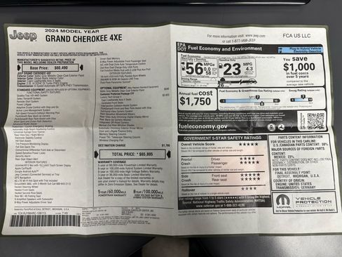 Used 2024 Jeep Grand Cherokee Limited 4xe w/ Luxury Tech Group II image 42