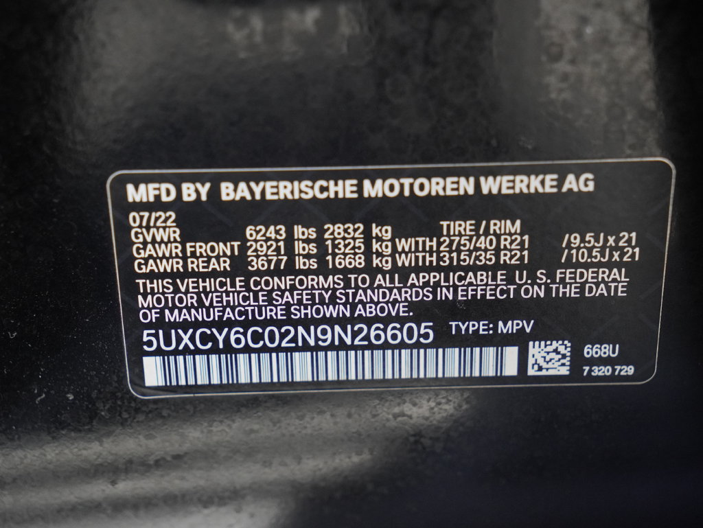 Used 2022 BMW X6 xDrive40i w/ Parking Assistance Package AWD/4WD image 36