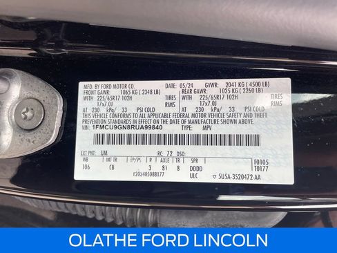 Certified 2024 Ford Escape Active AWD/4WD image 22