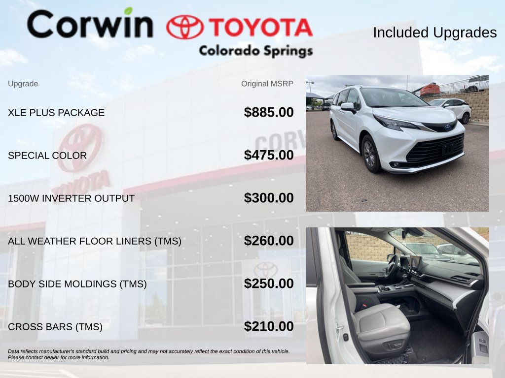 Used 2025 Toyota Sienna XLE w/ XLE Plus Package AWD/4WD image 7