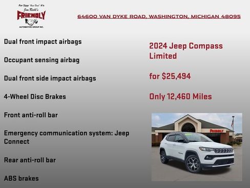 Used 2024 Jeep Compass Limited AWD/4WD image 15