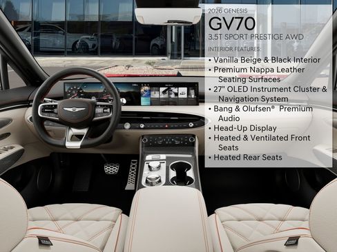 Certified 2026 Genesis GV70 3.5T Sport Prestige image 17
