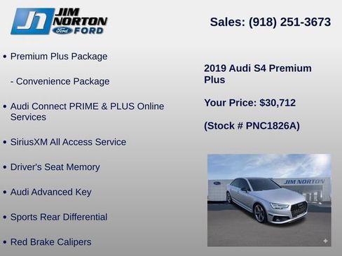 Used 2019 Audi S4 Premium Plus w/ Premium Plus Package AWD/4WD image 16