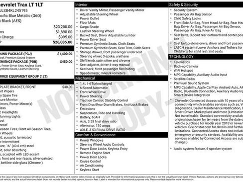 Used 2019 Chevrolet Trax LT w/ Sun & Sound Package FWD image 5