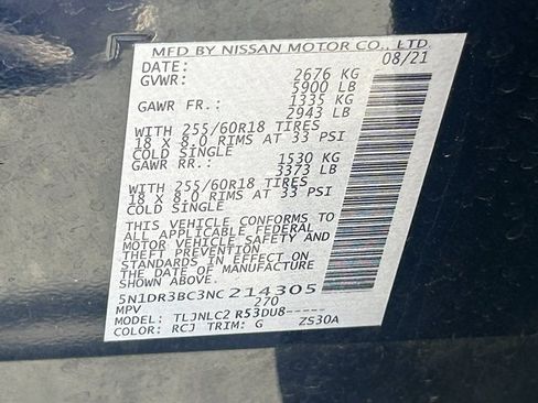 Used 2022 Nissan Pathfinder SV image 37