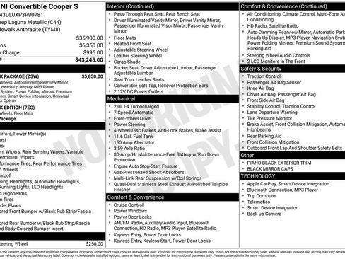Used 2023 MINI Cooper S w/ Sidewalk Package FWD image 9