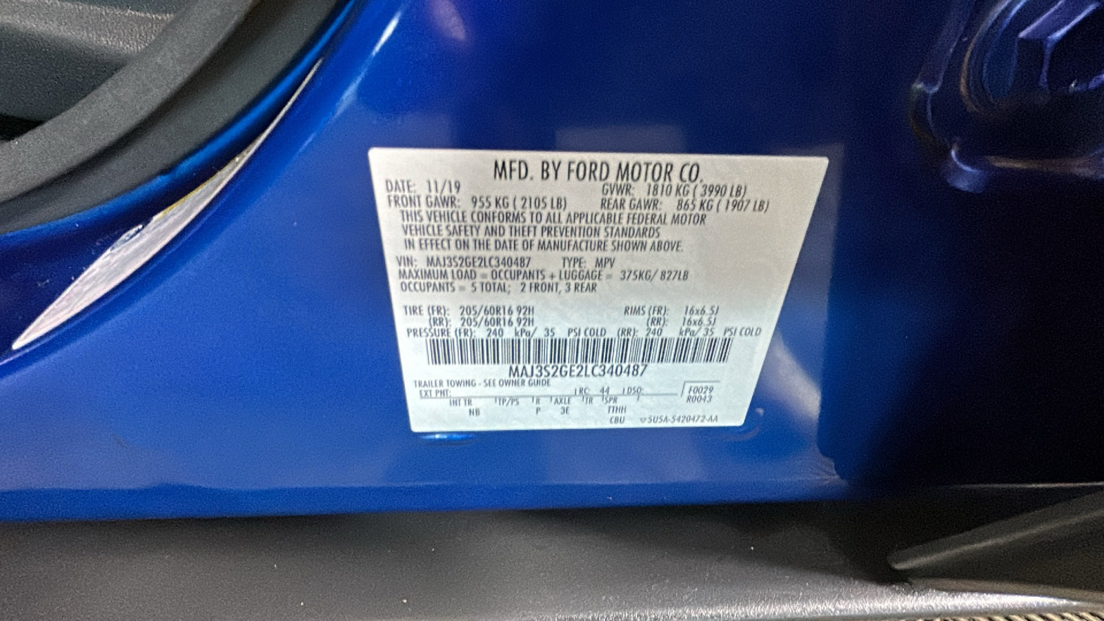 Used 2020 Ford EcoSport SE FWD image 11