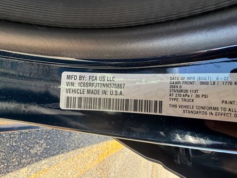 Used 2022 RAM 1500 Laramie AWD/4WD image 44
