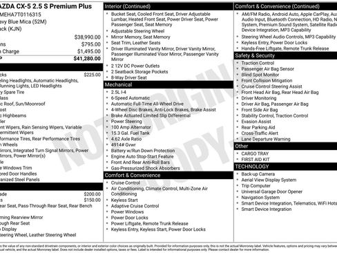 New 2026 MAZDA CX-5 2.5 S w/ Premium Plus Package AWD/4WD image 22