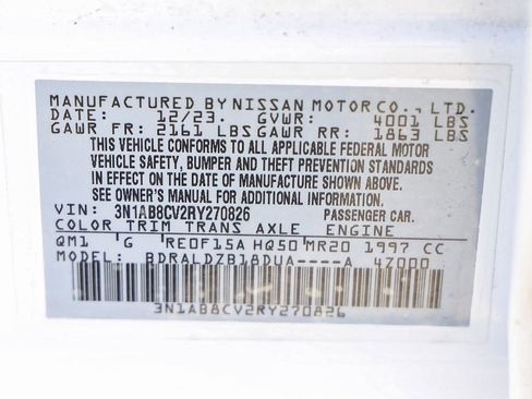 Used 2024 Nissan Sentra SV FWD image 31