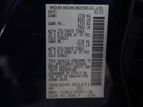 Used 2023 INFINITI QX60 Sensory w/ Cargo Package image 69