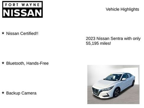 Certified 2023 Nissan Sentra SV image 7