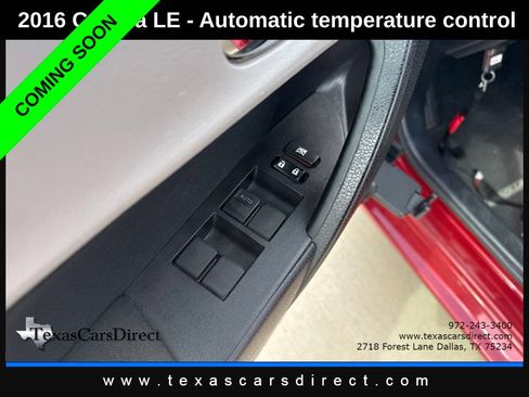 Used 2016 Toyota Corolla LE FWD image 8